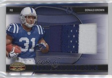 2009 Donruss Gridiron Gear Rookie Gems Jumbo Prime 5/50 Donald Brown #204 i5f