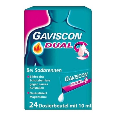 GAVISCON  Dual Suspension mit Zweifachwirkung gegen Sodbrennen · 24X10 ml · PZN