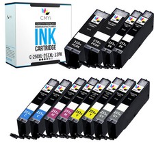 12PK Ink 250 251 XL Cartridges for Canon PIXMA MG5622 MG6320 MG6420 MG6620 MX722