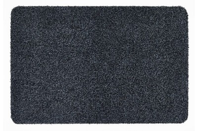 andiamo Fußmatte Samson 40x60 cm - waschbar rutschfest saugfähig Anthrazit