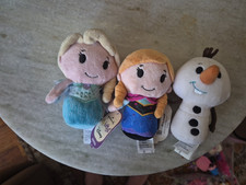 Hallmark Itty Bittys Bitties Disney Frozen II 2 Lot 3 Plush Olaf, Elsa, and Anna