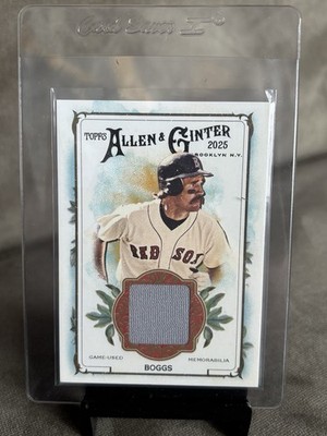 2025 Topps Allen & Ginter Wade Boggs Game-Used Relic Boston Red