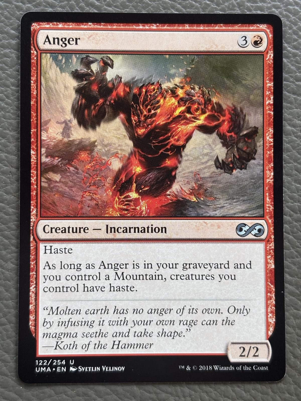 Anger 122 Uncommon Ultimate Masters Magic: The Gathering Near Mint