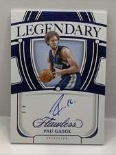 PAU GASOL 2023-24 Panini Flawless Legendary Scripts Auto Autograph Blue #4/8 SSP