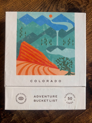 Colorado Adventure Bucket List 50 Scratch Off Cards Outdoor Activities Gift New