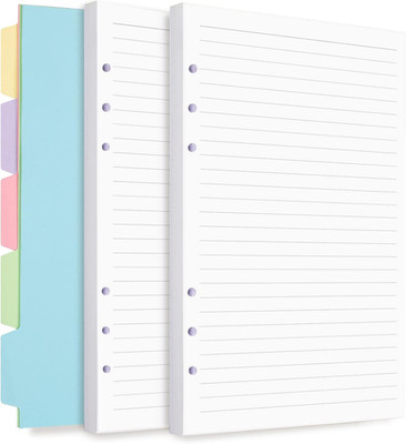 A5 Refill Paper, Planner Inserts for A5 Binder Budget Planner Journals Notebook,