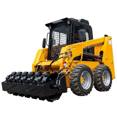 60'' Vibratory Sheepsfoot Roller Compactor for Bobcat Skid Steer | Soil Roller