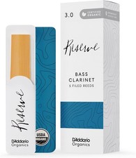 D'Addario Organic Reserve Bass Clarinet Reeds Individual