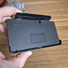 Nintendo 3DS Flame Red Console - W/ Charger/Dock/Stylus - CLEAN & TESTED