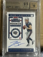 Jarrett Stidham 2019 Contenders RC Rookie Auto Variation BGS 9.5 #122BGEM MINT