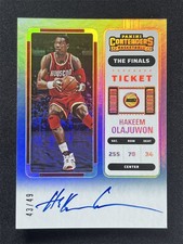 2022-23 Panini Contenders Hakeem Olajuwon #VT-HHR The Finals Ticket Auto /49