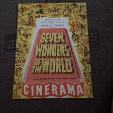 SEVEN WONDERS OF THE WORLD 1956MOVIE SOUVENIR BROCHURE (CINERAMA) London Casino