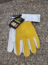 New Black Stallion Mens/Womens Leather Work/Driver's Gloves 97 X-Large |Free S/h