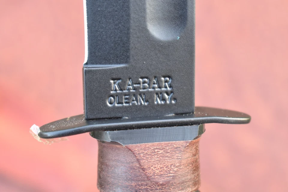 CUCHILLO DE COMBATE MILITAR KABAR HECHO EN ESTADOS UNIDOS GOMA NEGRA USMC EJÉRCITO DE ESTADOS UNIDOS (27095) Foto 2 de 4