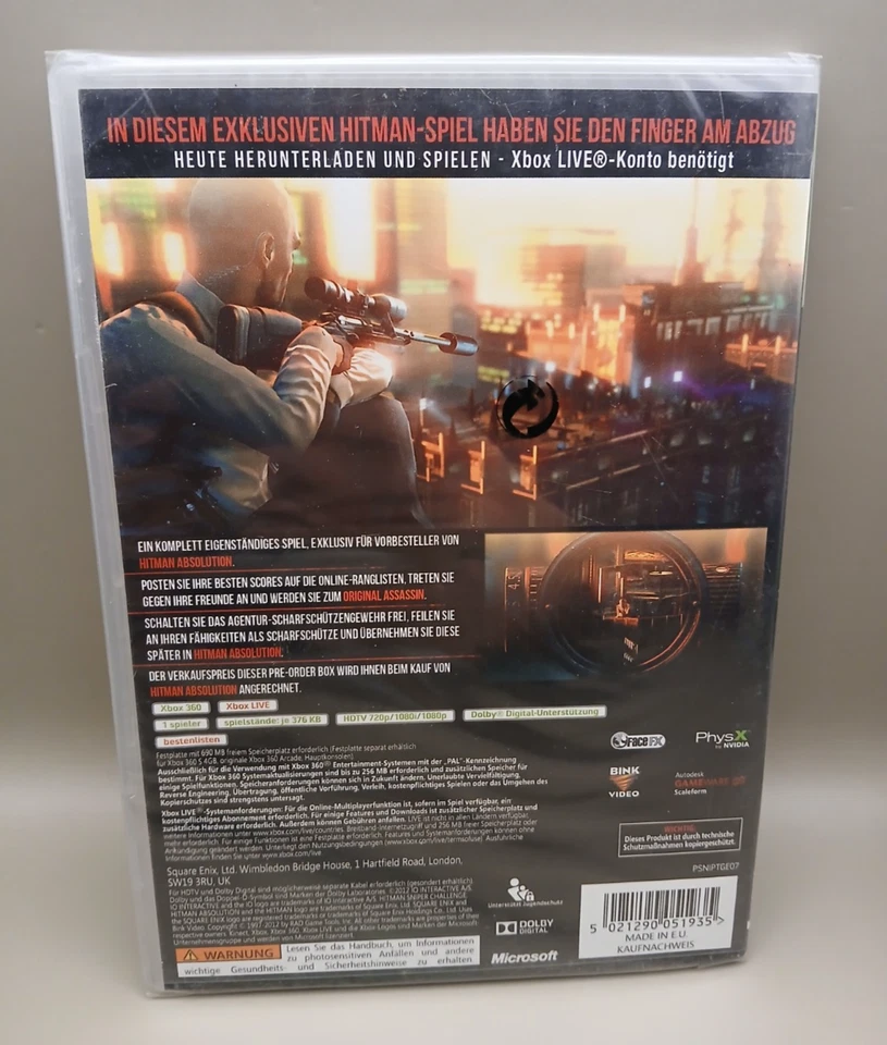 Hitman Sniper Challenge - XBOX 360 Spiel / NEU / SEALED ✅ - Bild 4 von 4