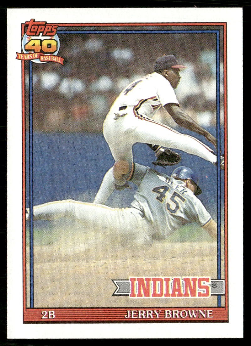 Jerry Browne 1991 Topps 76 base LP