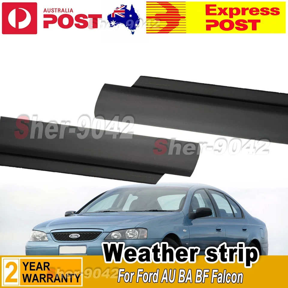 2X Pair Weatherstrip Front Outer Belt Mould For Ford AU BA BF Falcon AU STOCK - image 2 of 4