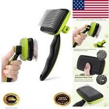 Self-Cleaning Slicker Brush for Dogs, Cats, Lightweight Dog Brush for Sheddin...