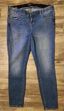Torrid Bombshell Skinny Jeans Size 18R Blue Premium Stretch Excellent