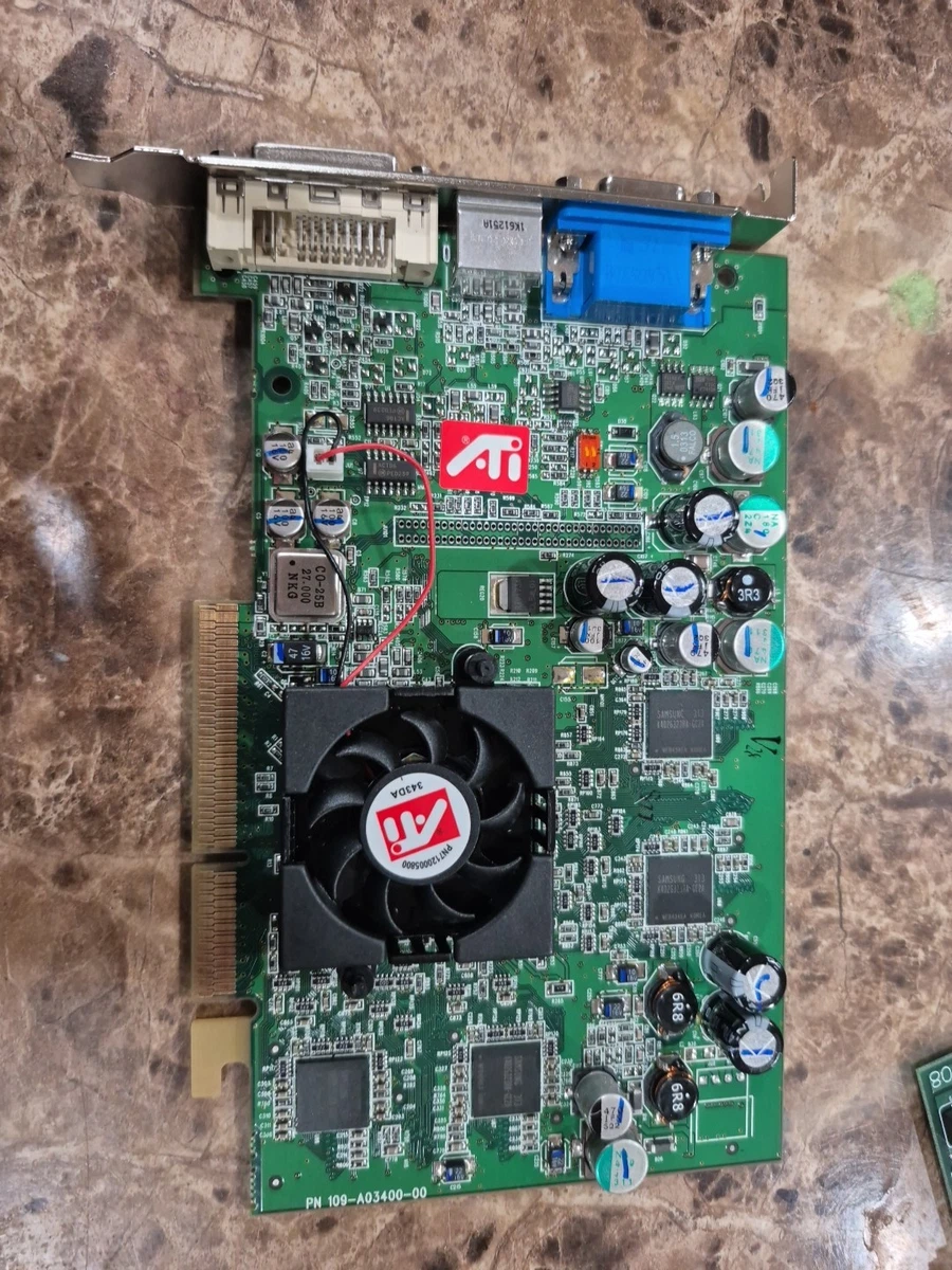 Sapphire ATI Radeon 9550 AGP 256MB VGA DVI Graphics Card with box AS IS