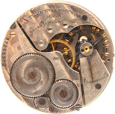 1938 ELGIN POCKET WATCH MOVEMENT 37255389 GRADE: 291 16s 7j KI2