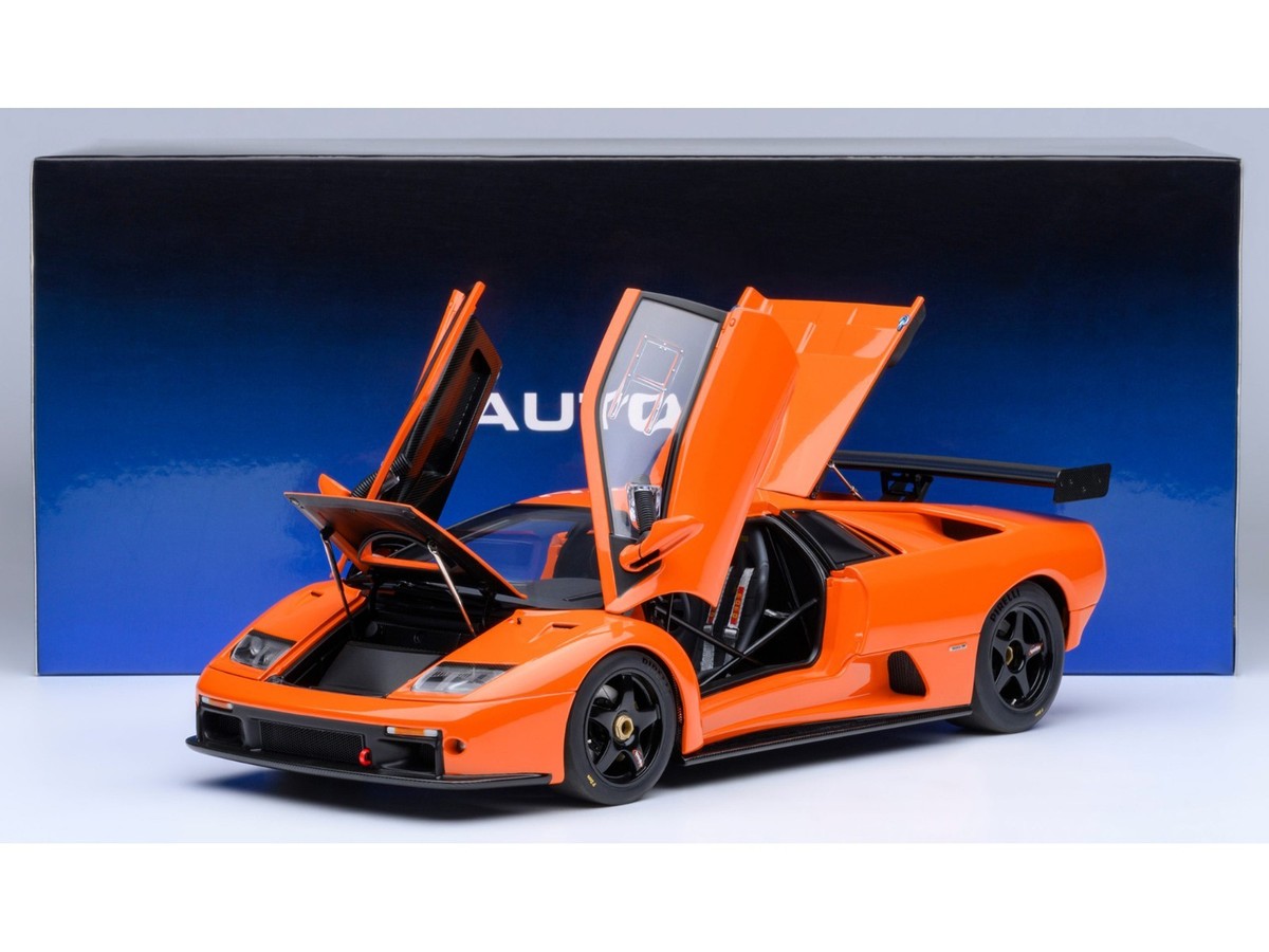 LAMBORGHINI DIABLO GTR ARANCIO ISHTAR ORANGE 1/18 MODEL CAR BY