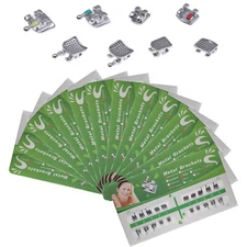 20Pcs Mini Dental Orthodontic Brackets Metal Braces Roth Slot.022 3-4-5 Hooks