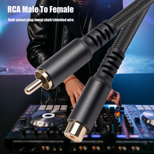 RCA Extension Cable Male to Female PVC Jacket Plug Double Shielding Cable - Picture 9 of 14