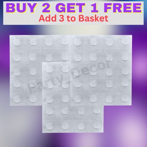 100 - 1000 Adhesive Dots Tape DIY Balloon Double Sided Glue Sticky Sticker UK - Bild 2 von 9