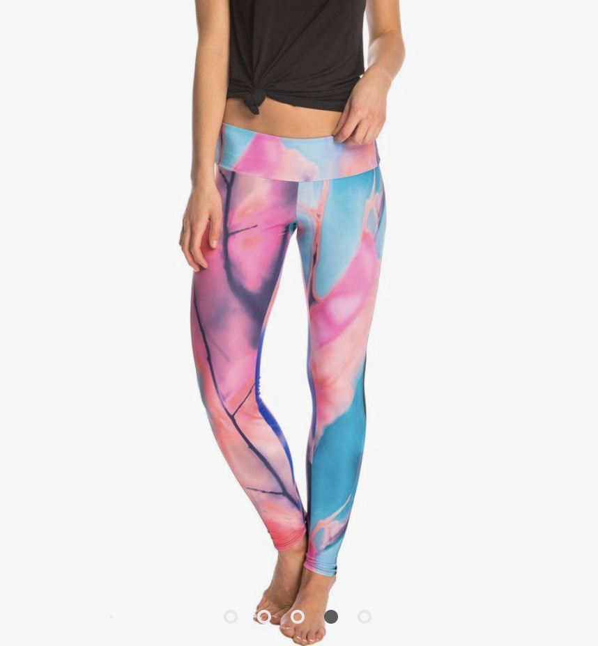 Onzie Pink Leopard Leggings