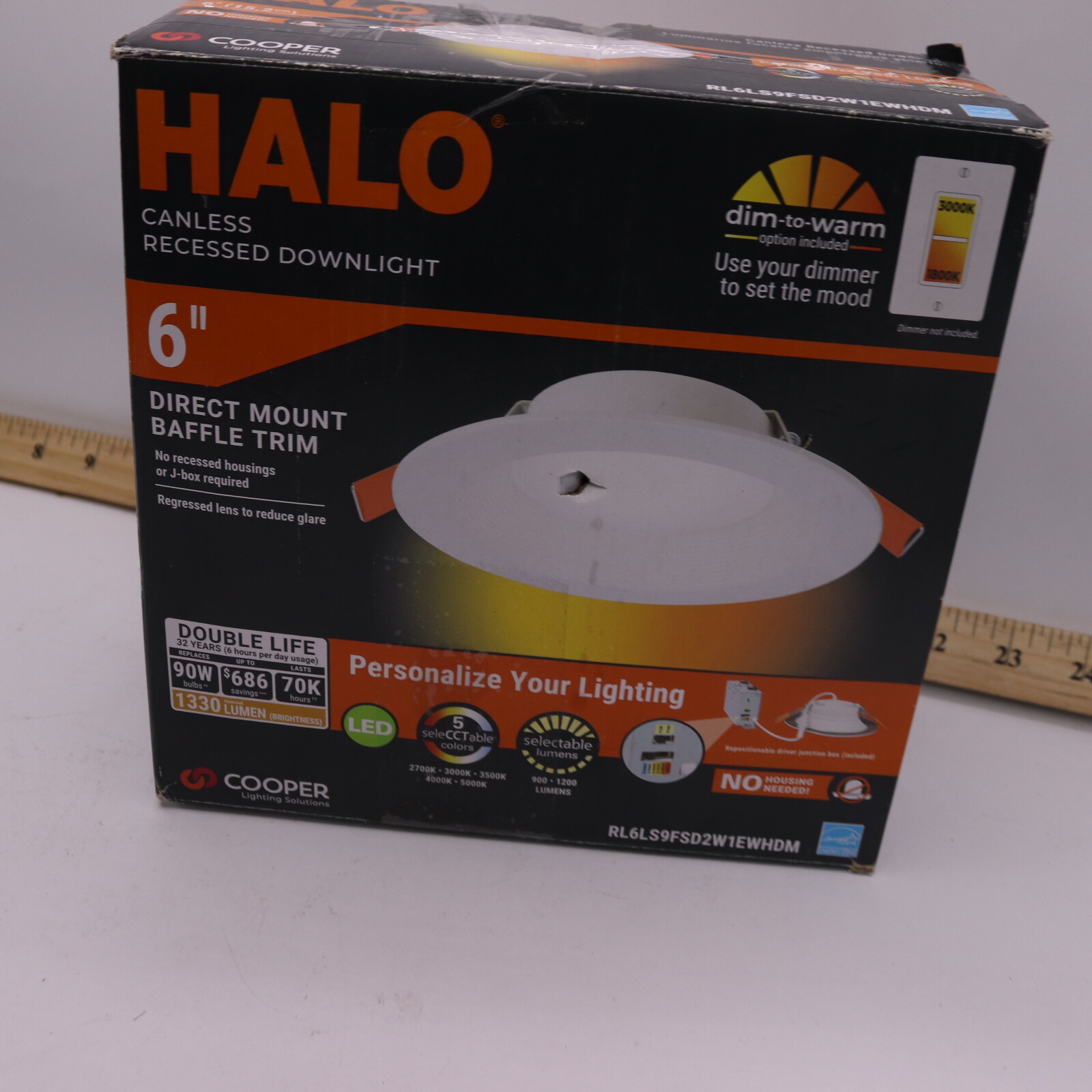 Halo Canless Recessed Integrated LED Downlight 900/1200 Lumens