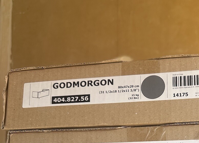 Ikea GODMORGON Vanity with 1 drawer Gillburen Dark Gray 31 1/2x18