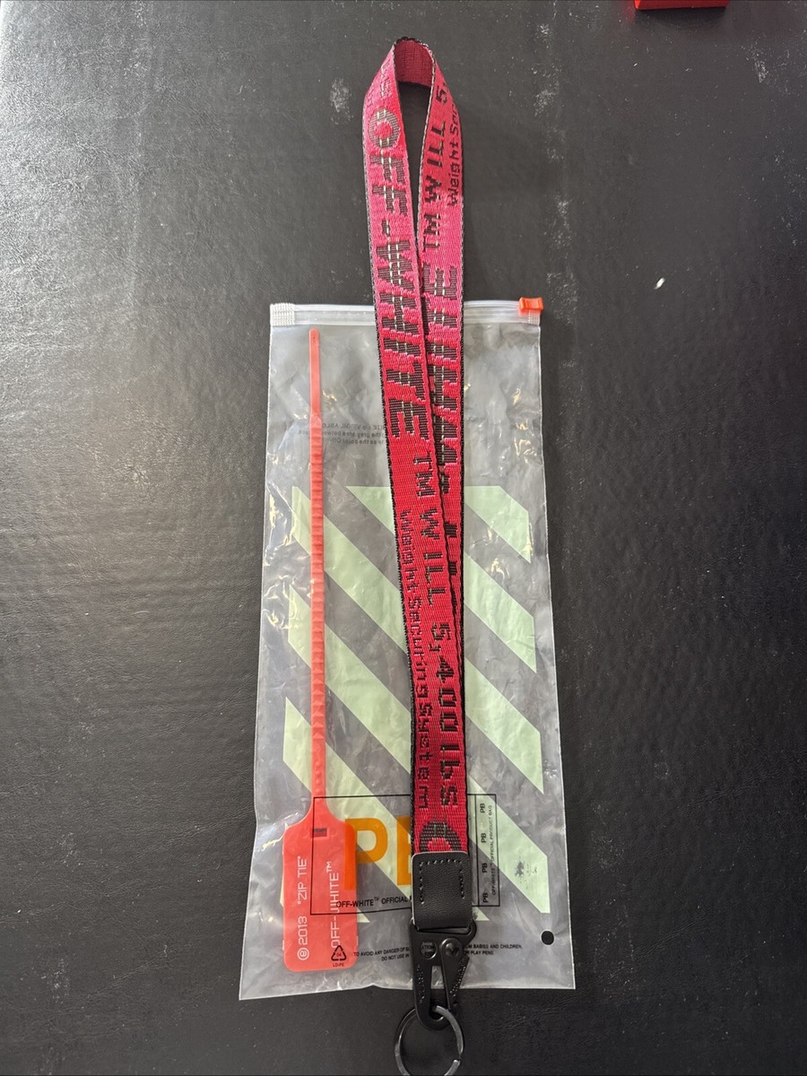 Off White Industrial Keychain Lanyard Red. SAME DAY SHIPPING ✓ | eBay