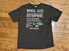 2017 CBS Star Trek “50th Anniversary” Tee Shirt, Size Large, Intro.