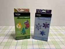 NEW 2-PACK Brea Reese Acrylic Paint Pouring Kit - Customize 3 Ornaments each set