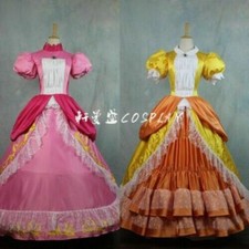 Super Mario Princess Peach Daisy Adult Costume Bros and Luigi Cosplay Dress/