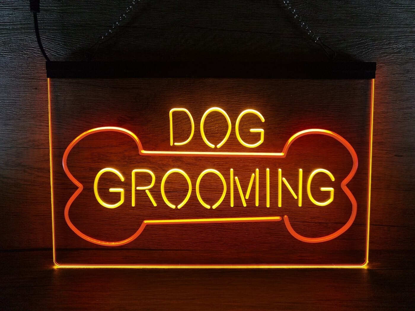 Dog Grooming Pet Shop LED Neon Light Sign Salon Spa Business Wall Art