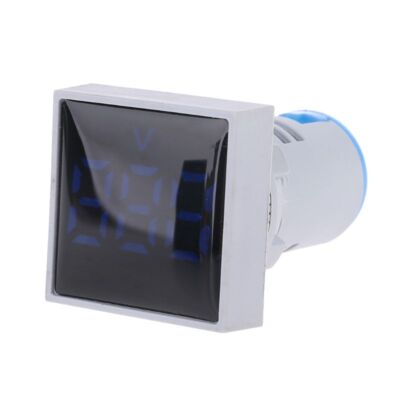 22mm Square Voltmeter 20-500V Meter Panel LED Digital