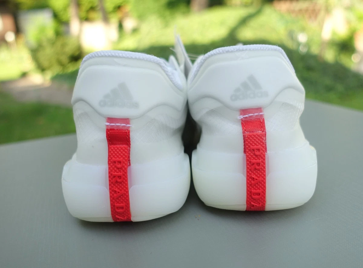 PRADA X ADIDAS SHOES 38 shoe sneaker sneakers luna rossa white red stripe