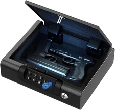 Gun Safe,Biometric Gun Safe for Pistols 3-Ways unlock Fingerprint Digital PIN Ke