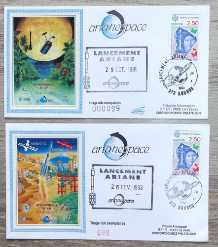 FRANCE - 2 enveloppes 1er jour 1972 (incroyables merveilleuses/th