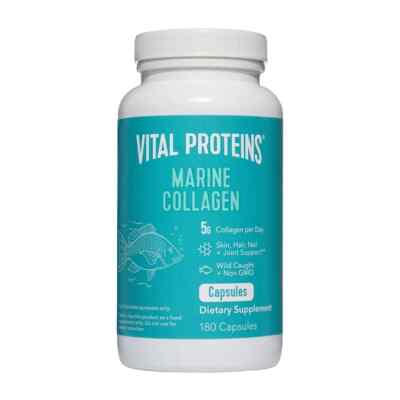 Vital Proteins Marine Collagen Peptides Dietary Supplement 180 Capsules