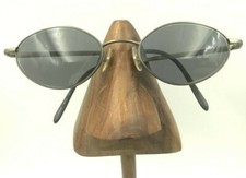 Vintage Marchon Titanium T2024 43-ASH Gunmetal Oval Sunglasses FRAMES ONLY