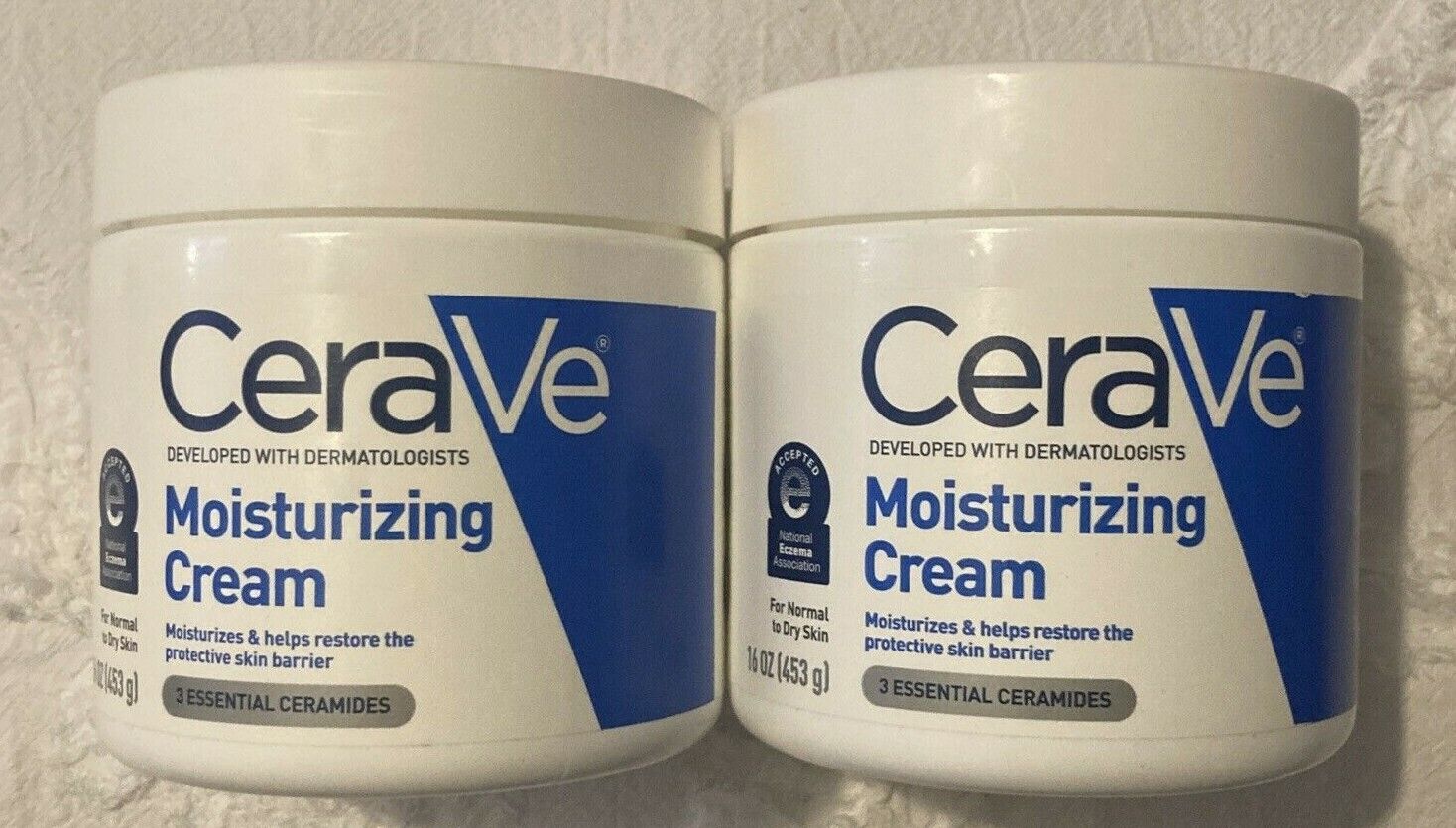 CeraVe Normal to Dry Skin Body Moisturizing Cream 16oz (2pk) Eczema 3 CERAMIDES 