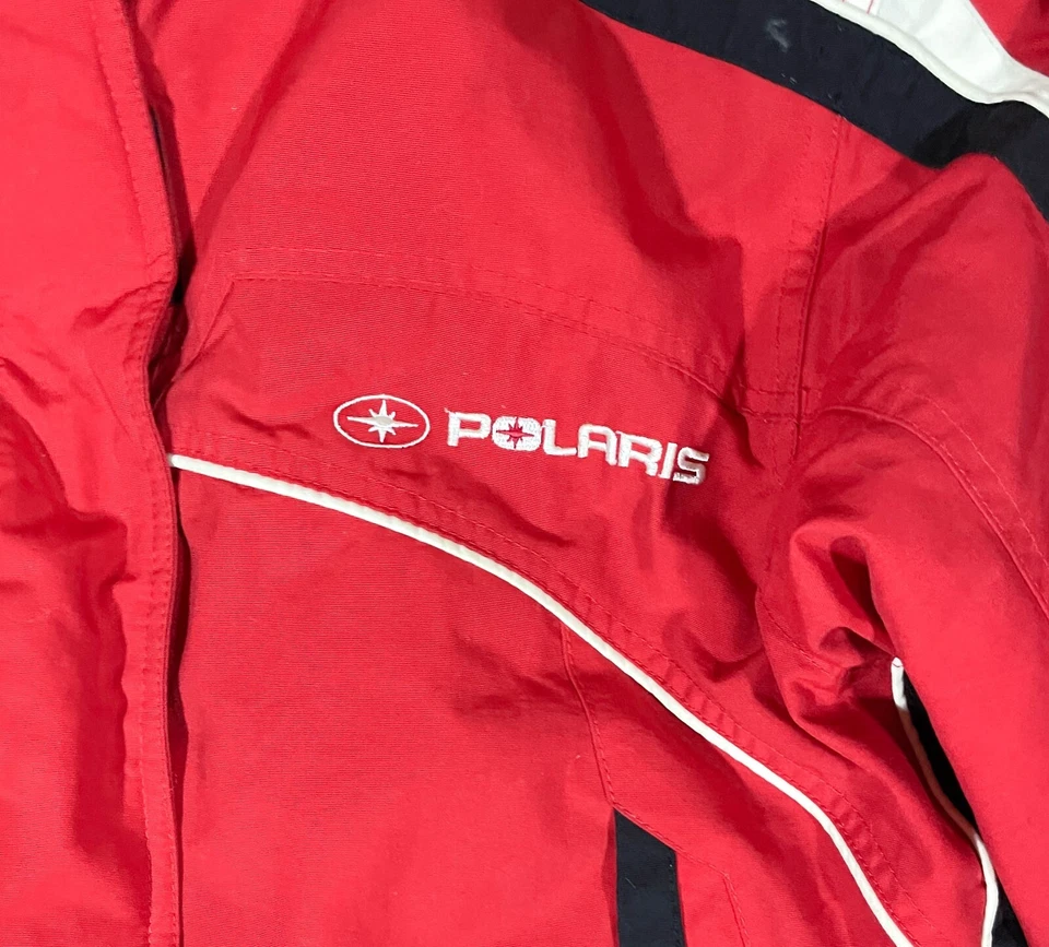 Polaris Snowmobile Jacket Coat Women Medium Red Black Snowboard Wear Multicolor - Imagem 4 de 4