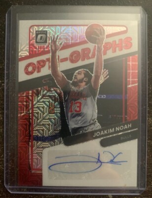 2021-22 Panini Donruss Optic Joakim Noah Choice Opti-Graphs Auto #OG-JKN