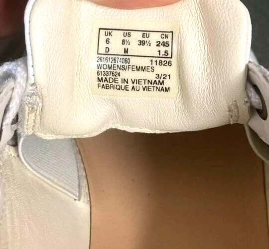 Clarks Women's Craft Run Lace White Suede Casual Sneaker Shoes Size 8.5 - Image 4 of 4