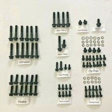 Sbc Engine Bolt Kit Short Water Pump Stock Exhaust 283 327 350 383 Grade 8 Sbc Engine Bolt Kit Short Water Pump Stock Exhaust 283 327 350 383 Grade 8