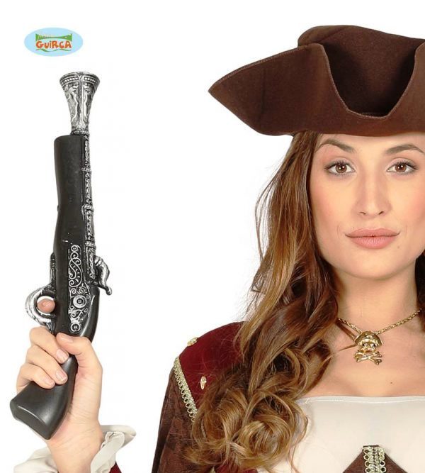 CARNEVALE HALLOWEEN PISTOLA PIRATA TRABUCO PIRATE GUN CORSARO COSPLAY