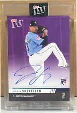 2019 TOPPS NOW ROAD TO OPENING DAY OD210C JUSTUS SHEFFIELD MARINER RC AUTO 21/25